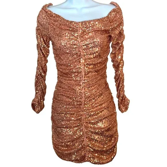 slim fit dress slacks Emma Short Bodycon Sequin Homecoming Dress main image 0